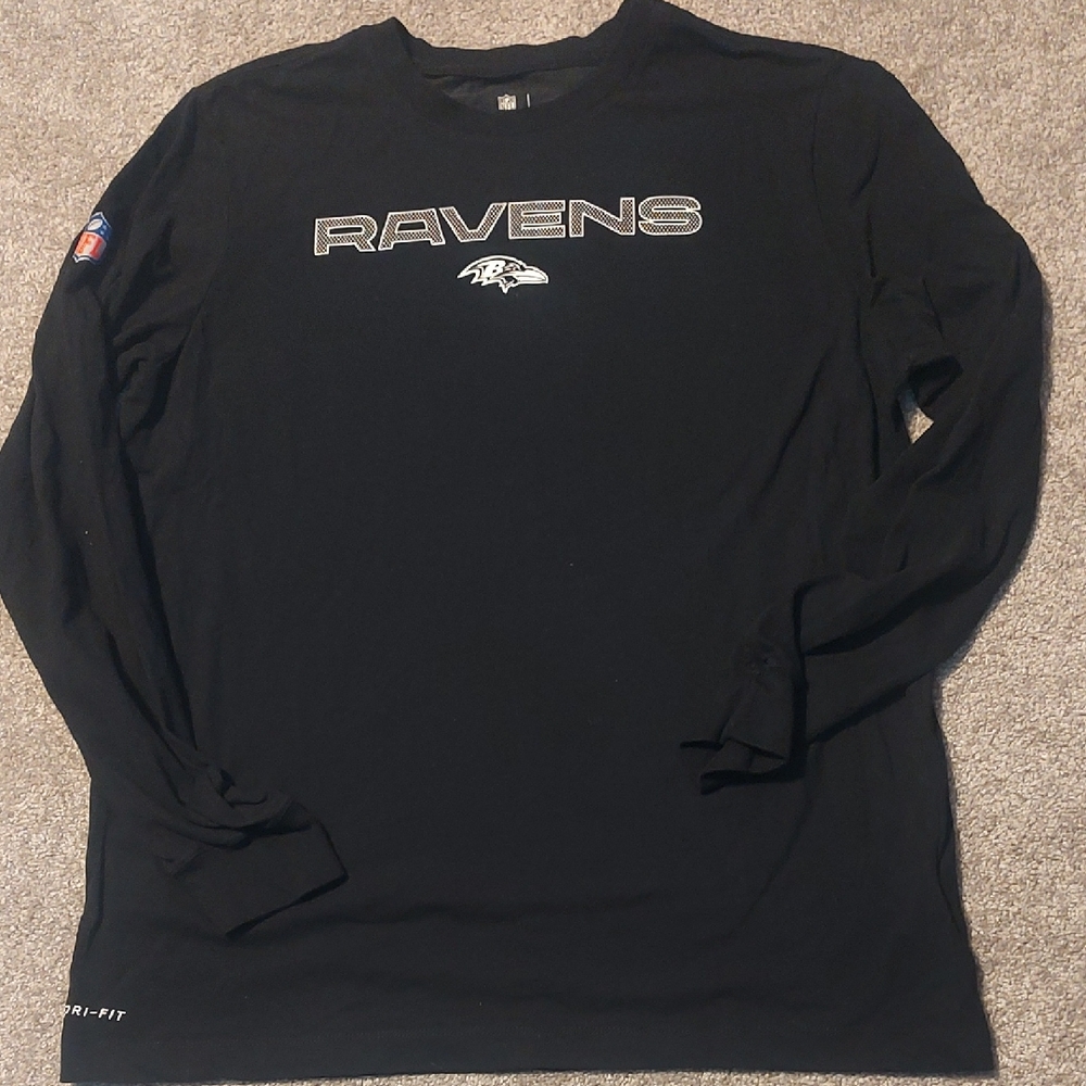 Nike Black Baltimore Ravens Long Sleeve Tee